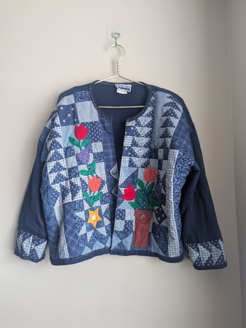 Vintage Court Club Quilted Cardigan